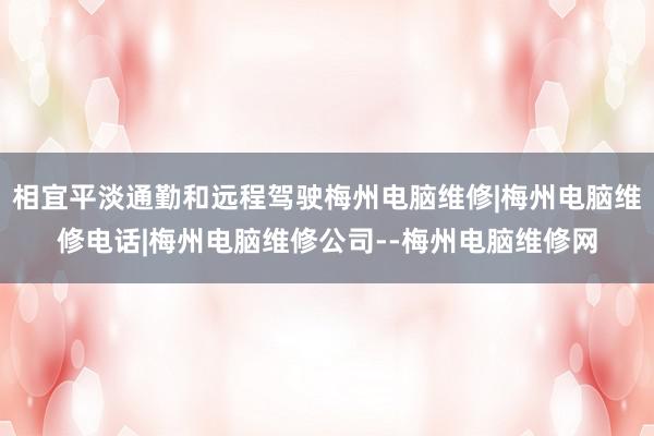 相宜平淡通勤和远程驾驶梅州电脑维修|梅州电脑维修电话|梅州电脑维修公司--梅州电脑维修网